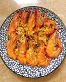 Tôm nướng sốt trứng muối