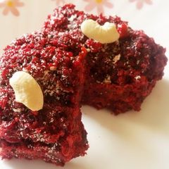 Beetroot and Tofu Barfi A picture of Beetroot and Tofu Barfi.