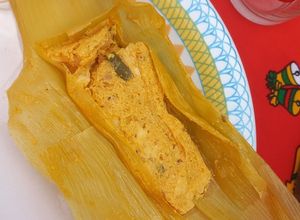 Una foto de Humita en Chala receta Salteña
