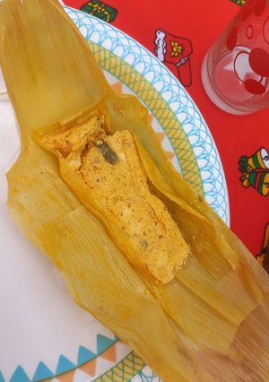 Una foto de Humita en Chala receta Salteña