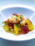 Insalata di gamberi e arance