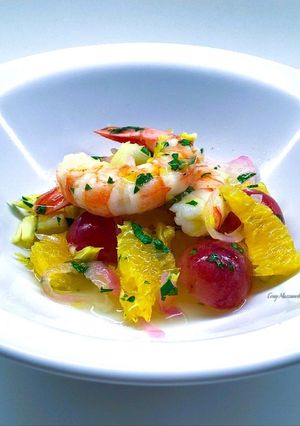 Foto di Insalata di gamberi e arance