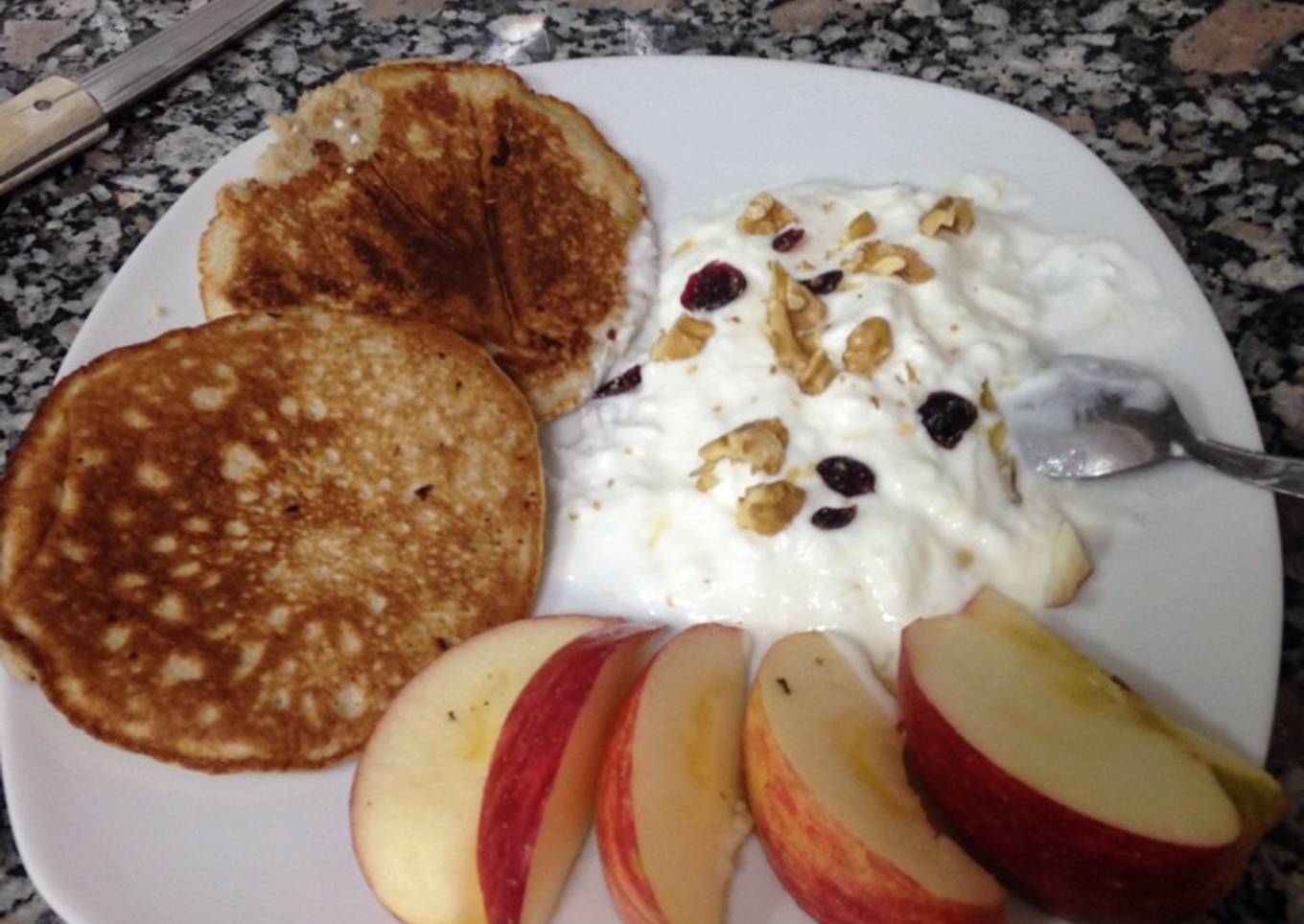 Tortitas de avena y plátano 
