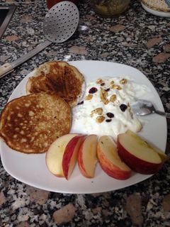 Una foto de Tortitas de avena y plátano 