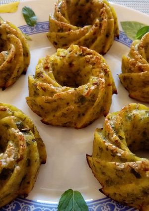 A picture of Savoury Corn bundt cakes.