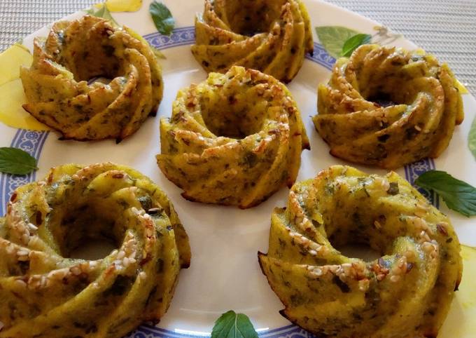 Savoury Corn bundt cakes