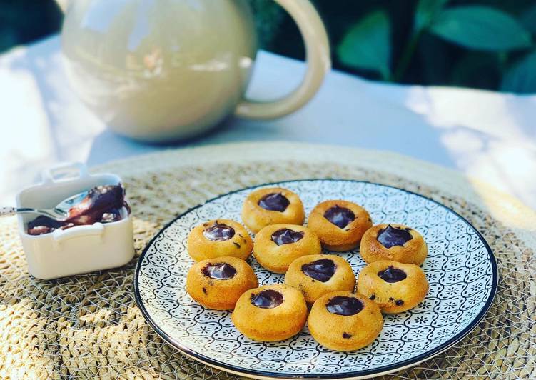 Les Meilleures Recettes de Financiers tigrés fourrés au chocolat noir