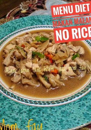 Foto resep Ayam jamur lada hitam