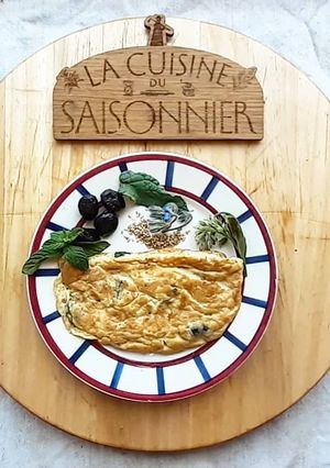 Une photo de L'omelette du jardin