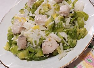Foto di Riso basmati con zucchine e pesce spada al limone