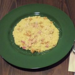 A picture of Bacon and Pumpkin Risotto.