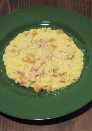 A picture of Bacon and Pumpkin Risotto.