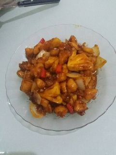 Foto resep Ayam saos nanas pedas manis
