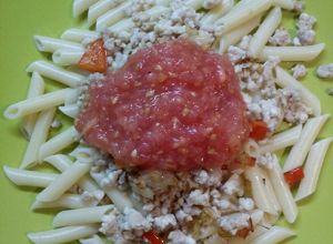Una foto de Macarrones light