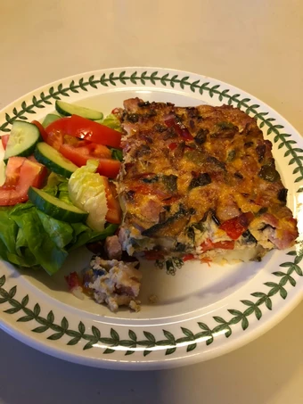 Recipe Ham, Shallot &amp; Mushroom Frittata the So Delicious Perfect