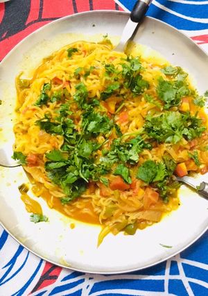 A picture of Fried maggi.
