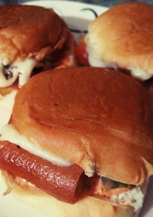 A picture of Instant mini burger #RamdAnkitayari.