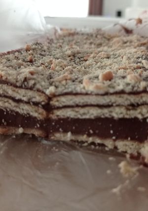 عکسی از دستور کیک یخچالی