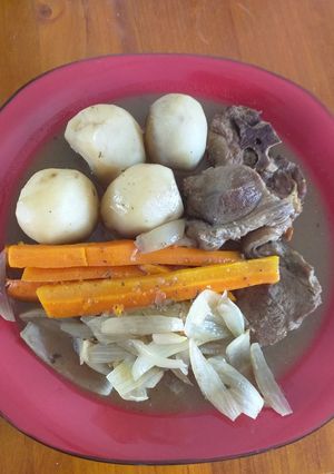 A picture of Lamb and root vege stew.