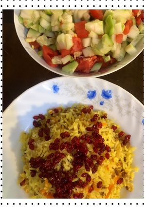 عکسی از دستور هویج پلو با سویا(گیاهی)🥕🥕🧅🥘🥘