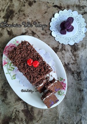 Foto resep Brownies Ubi Ungu