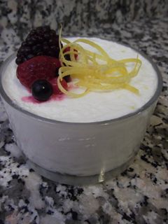 Una foto de Mousse de limón