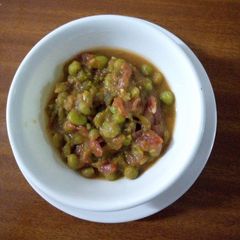 Garden pea stew A picture of Garden pea stew.