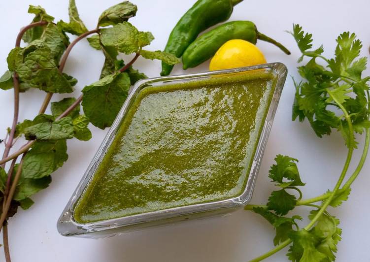 Recipe of Speedy Green chutney