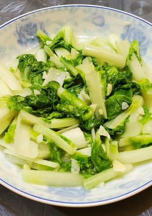 炒小白菜 的食譜成品照片