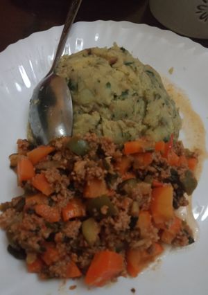 A picture of Yummy 😋😋 stew to eat aside with mukimo.