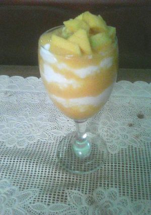 Foto resep Mango juice dgn santan #enakbikinsendiri