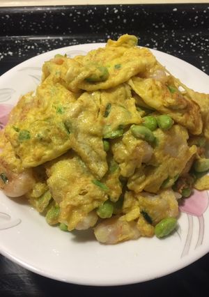 Foto resep 78.Dadar telur udang kedelai