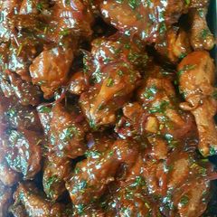 A picture of Fried kienyeji chicken.