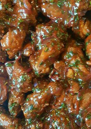 A picture of Fried kienyeji chicken.