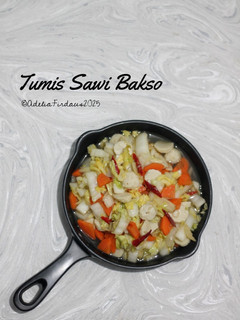 Foto resep Tumis Sawi Bakso