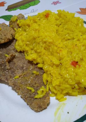 Una foto de Arroz con Azafrán