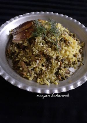 عکسی از دستور پلو تن