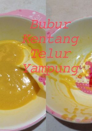 Foto resep Mpasi 6 bulan kentang dan telur ayam kampung