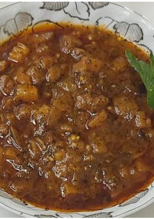 عکسی از دستور ملا قورمه (بادمجان)
