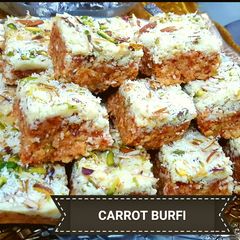 A picture of Carrot Burfi 🥕.