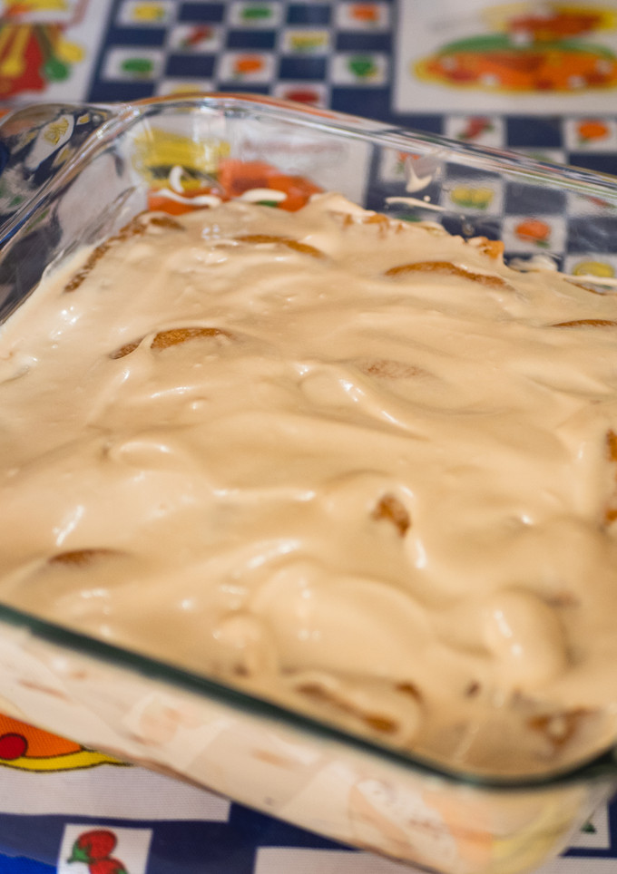 Una foto de Pastel helado de café