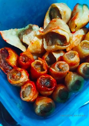 Foto resep Pangsit Balado Pedas (isi daging dan sayur)