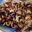 Mực nướng từ nấm bào ngư