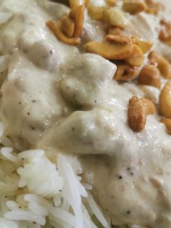 صورة لوصفة دجاج بالكاجو 🍃