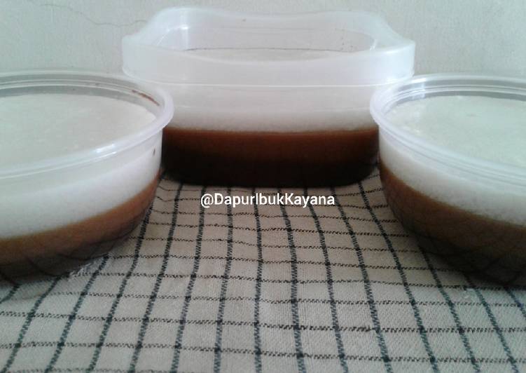 Resep masakan 226. Puding Lapis Cokelat Kopi Vanilla | Resep Membuat 226. Puding Lapis Cokelat Kopi Vanilla Yang Lezat