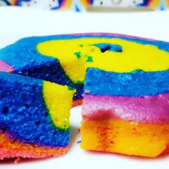 Rainbow cake A picture of Rainbow cake.