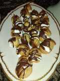 Profiteroles con crema chantilly y choco🤩😋😛