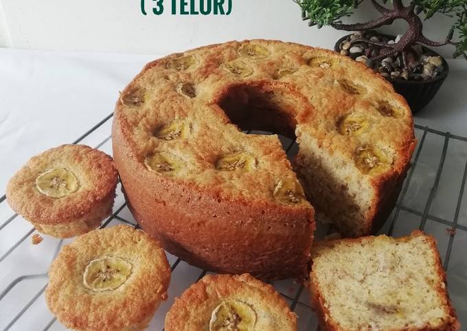 Bagaimana cara bikin 704.Bolu Pisang Santan (3 telur)  enak