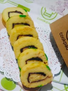 Foto resep Bolu gulung selai blueberry 🍒 (oven tangkring)