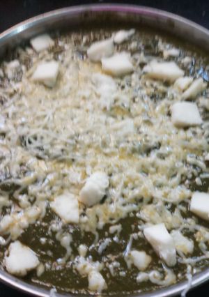 A picture of Cheez palak paneer.